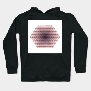 Honeycomb design in rose quartz and bodacious colour Hoodie